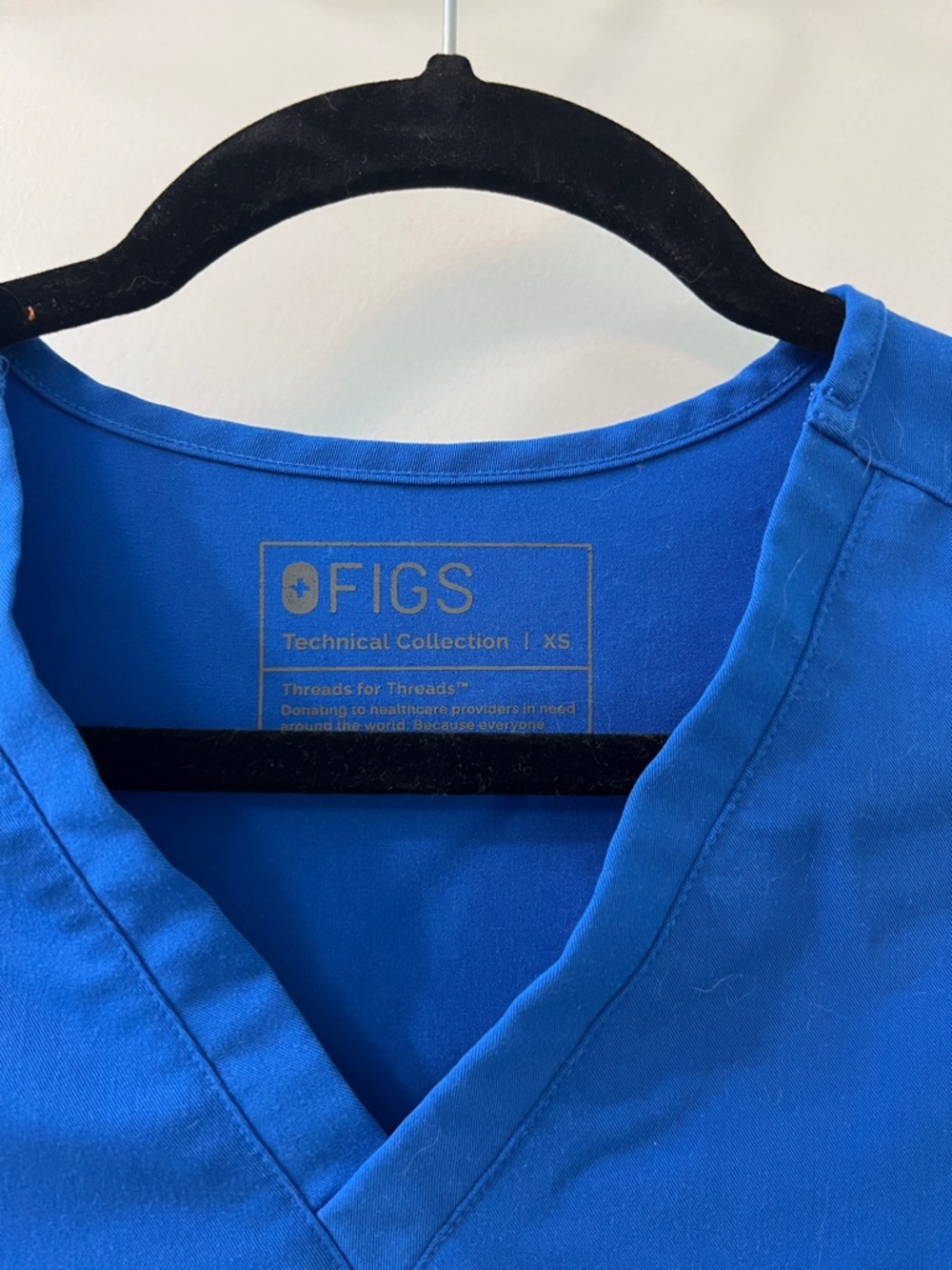 Figs women’s Scrub Top in Royal Blue